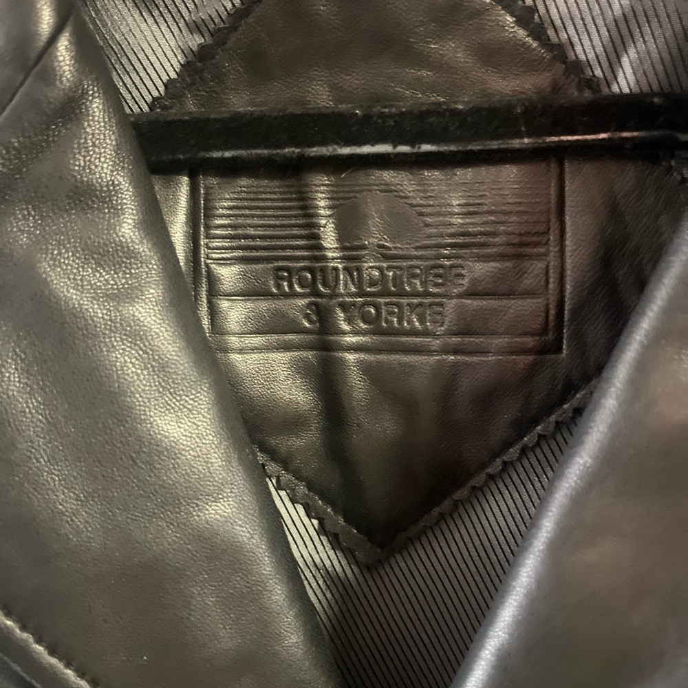 Roundtree & Yorke Black Leather Jacket